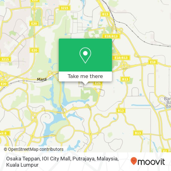 Osaka Teppan, IOI City Mall, Putrajaya, Malaysia map