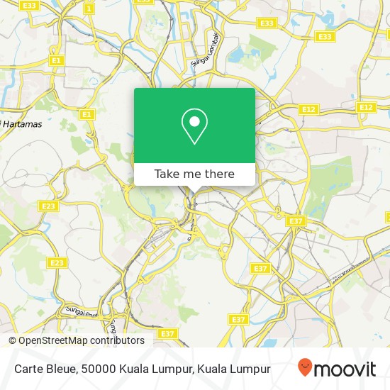 Carte Bleue, 50000 Kuala Lumpur map