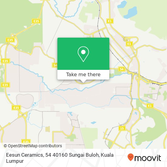 Eesun Ceramics, 54 40160 Sungai Buloh map