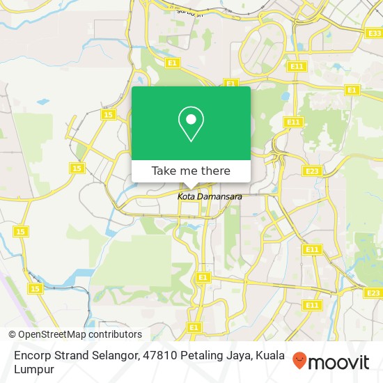 Peta Encorp Strand Selangor, 47810 Petaling Jaya