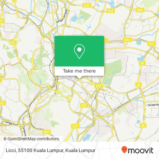 Licci, 55100 Kuala Lumpur map