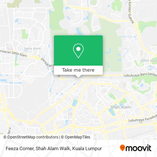 Feeza Corner, Shah Alam Walk map