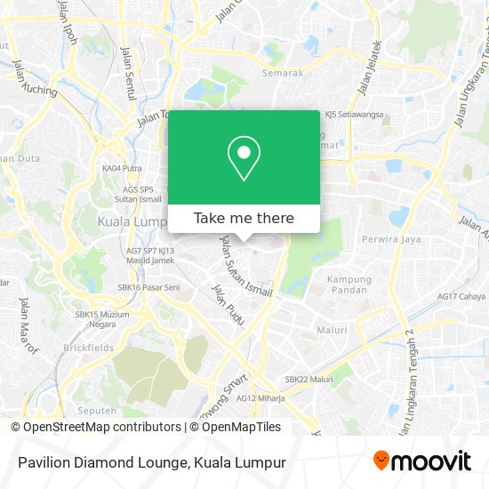 Pavilion Diamond Lounge map