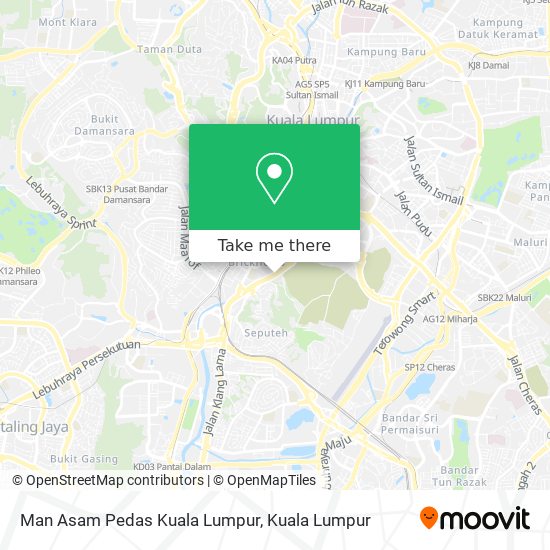 Man Asam Pedas Kuala Lumpur map