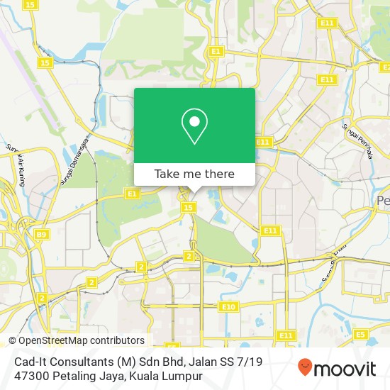 Cad-It Consultants (M) Sdn Bhd, Jalan SS 7 / 19 47300 Petaling Jaya map