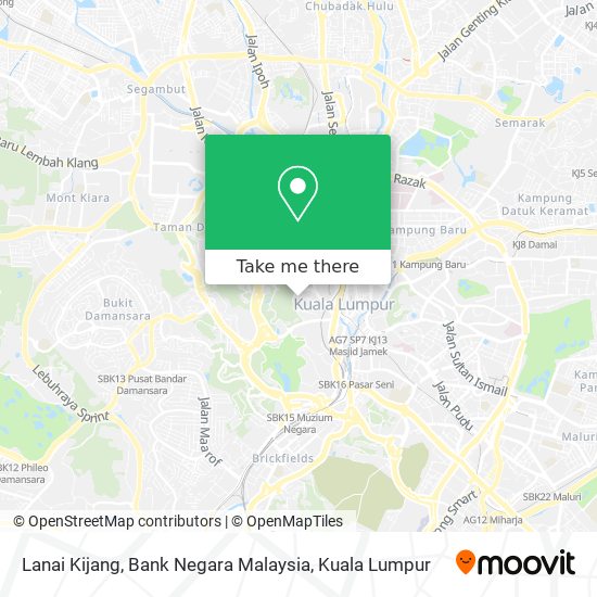 Lanai Kijang, Bank Negara Malaysia map