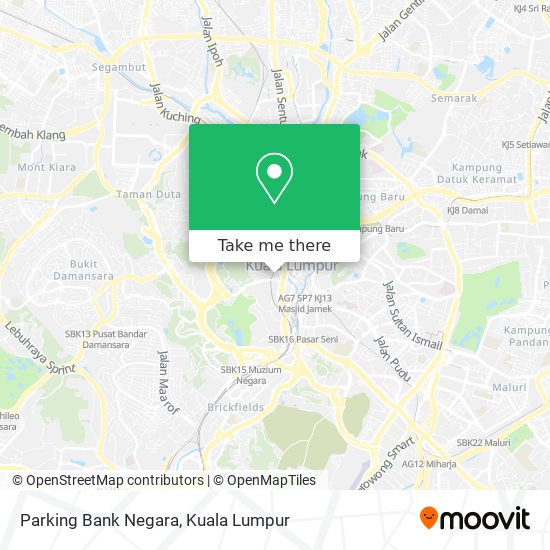 Parking Bank Negara map