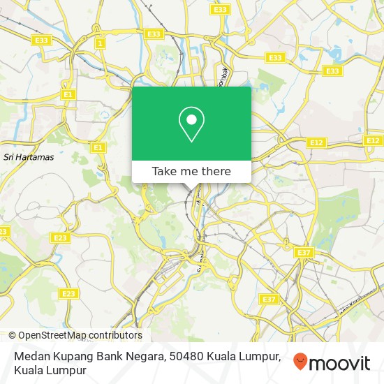 Peta Medan Kupang Bank Negara, 50480 Kuala Lumpur