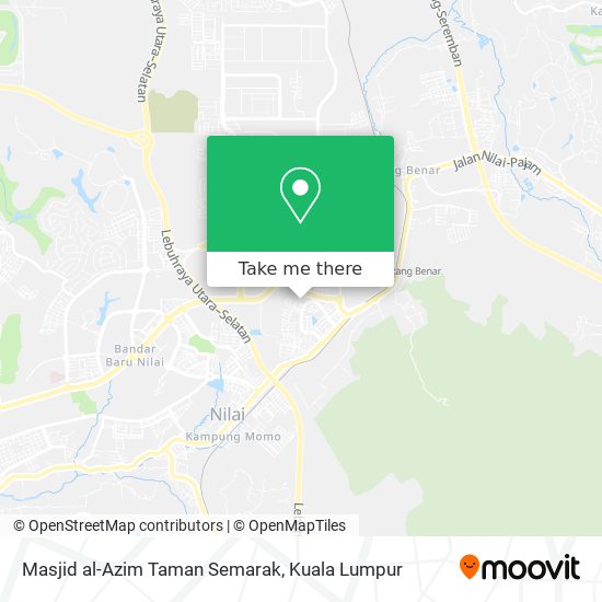 Peta Masjid al-Azim Taman Semarak