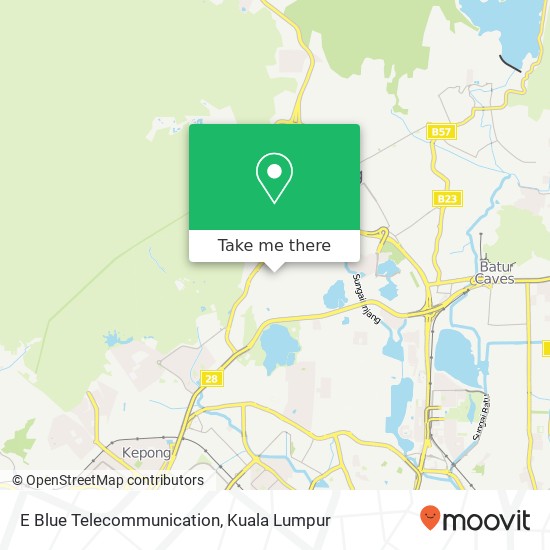 E Blue Telecommunication map