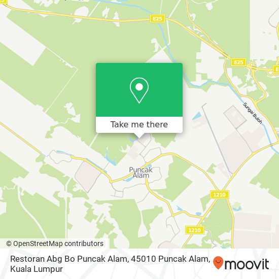 Restoran Abg Bo Puncak Alam, 45010 Puncak Alam map