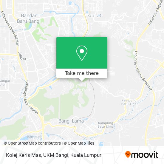 Kolej Keris Mas, UKM Bangi map