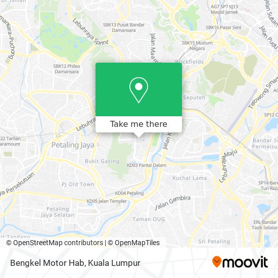 Bengkel Motor Hab map