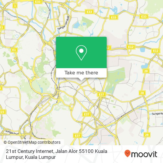 Peta 21st Century Internet, Jalan Alor 55100 Kuala Lumpur