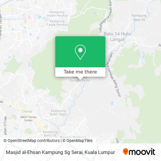 Masjid al-Ehsan Kampung Sg Serai map