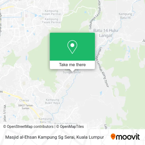 Masjid al-Ehsan Kampung Sg Serai map