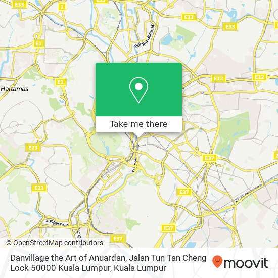 Danvillage the Art of Anuardan, Jalan Tun Tan Cheng Lock 50000 Kuala Lumpur map