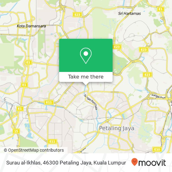 Surau al-Ikhlas, 46300 Petaling Jaya map