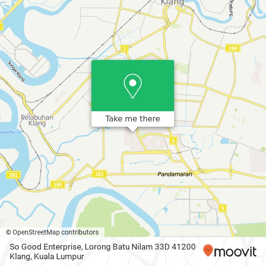 So Good Enterprise, Lorong Batu Nilam 33D 41200 Klang map