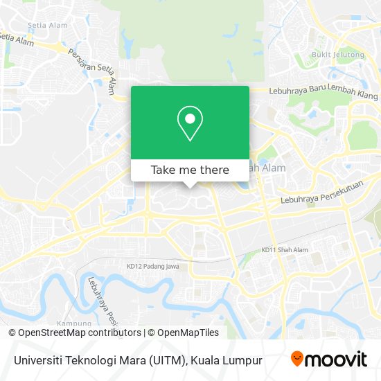 Universiti Teknologi Mara (UITM) map