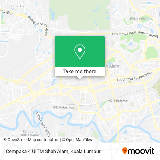 Cempaka 4 UITM Shah Alam map