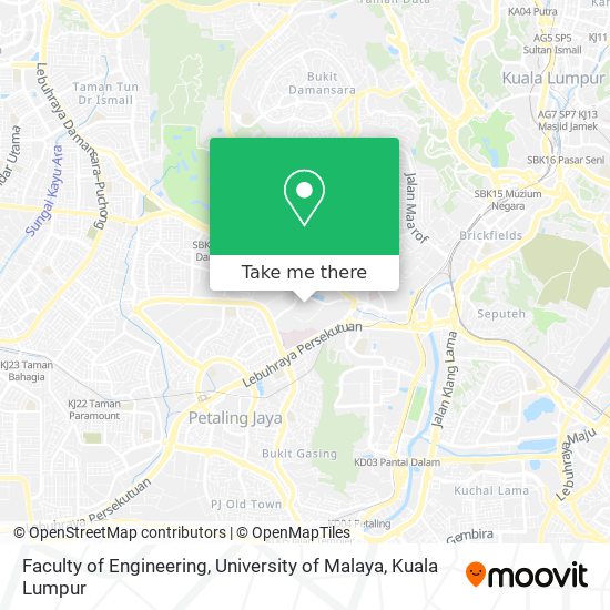 Peta Faculty of Engineering, University of Malaya