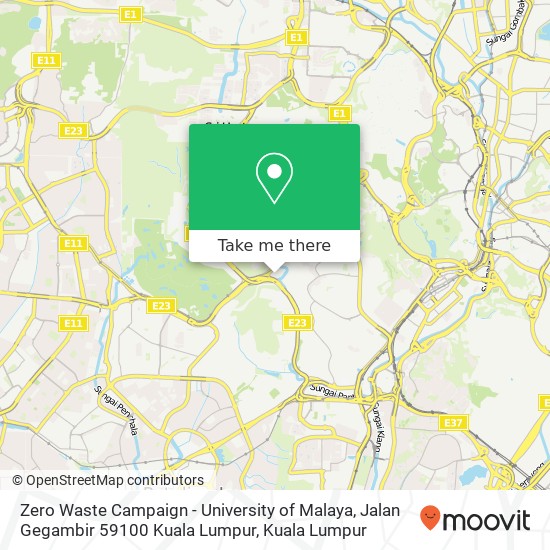 Zero Waste Campaign - University of Malaya, Jalan Gegambir 59100 Kuala Lumpur map