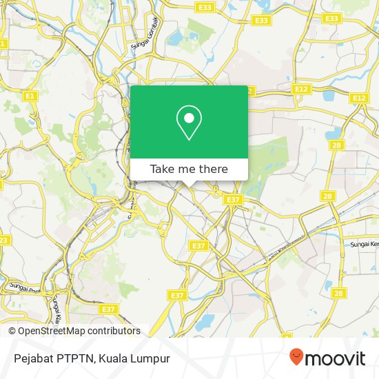 Pejabat PTPTN map