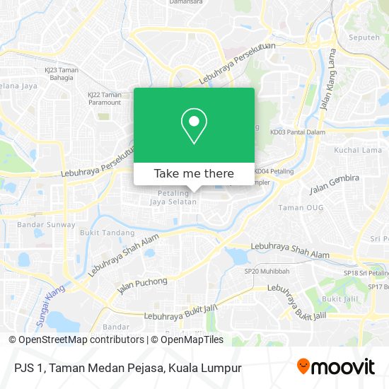 Peta PJS 1, Taman Medan Pejasa