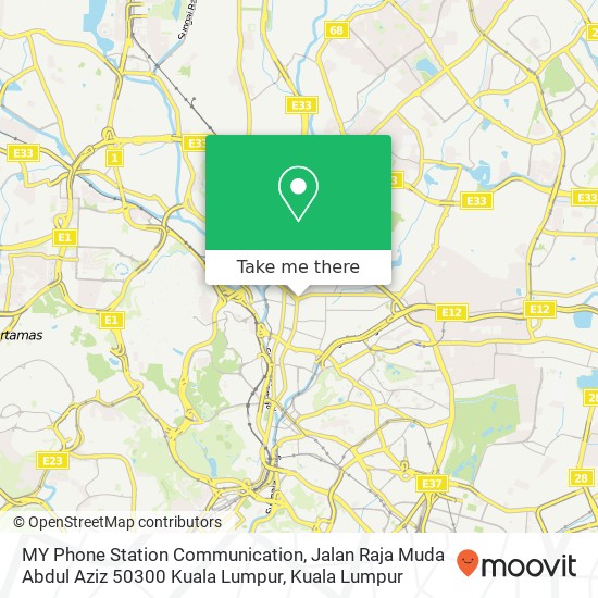 MY Phone Station Communication, Jalan Raja Muda Abdul Aziz 50300 Kuala Lumpur map