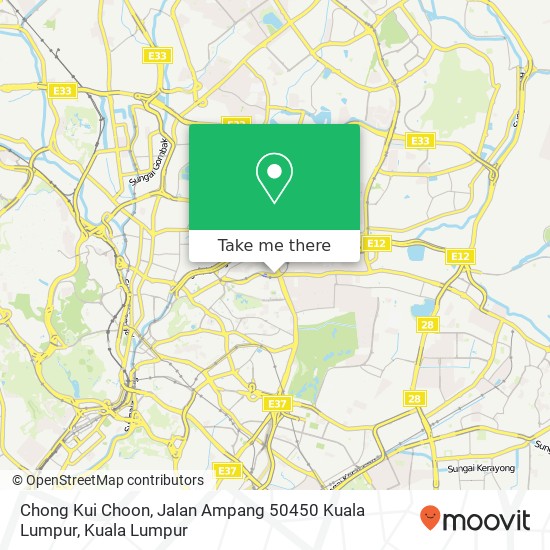 Peta Chong Kui Choon, Jalan Ampang 50450 Kuala Lumpur