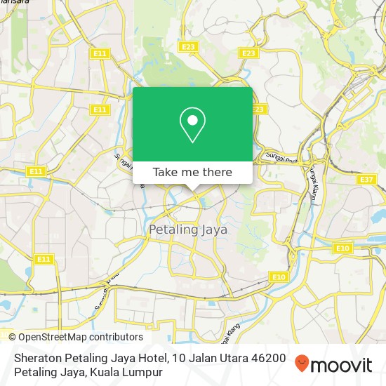 Sheraton Petaling Jaya Hotel, 10 Jalan Utara 46200 Petaling Jaya map