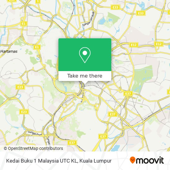 Kedai Buku 1 Malaysia UTC KL map