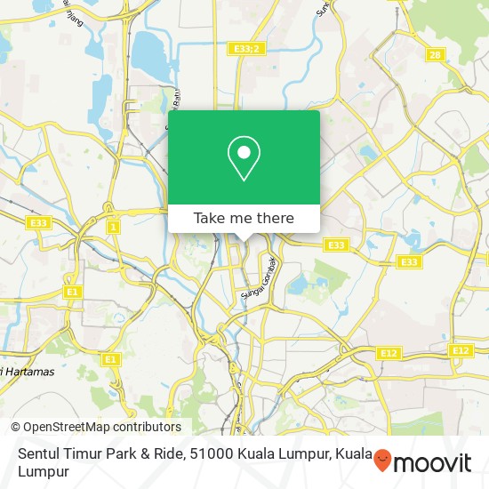 Sentul Timur Park & Ride, 51000 Kuala Lumpur map