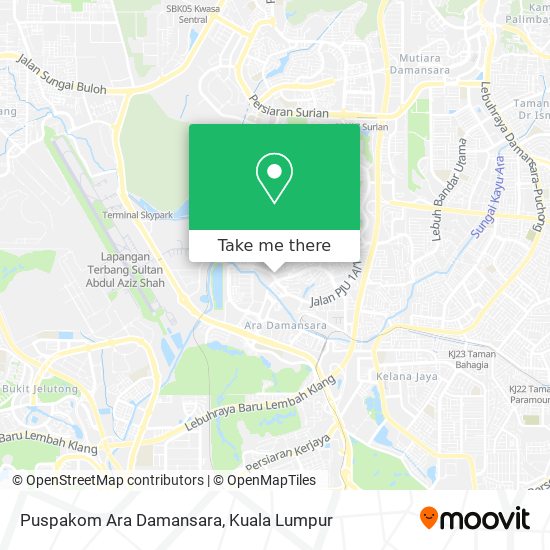 Puspakom Ara Damansara map