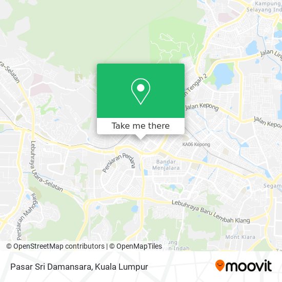 Pasar Sri Damansara map