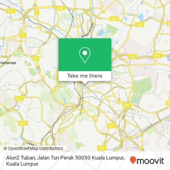 Peta Alun2 Tuban, Jalan Tun Perak 50050 Kuala Lumpur