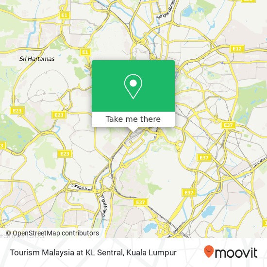 Tourism Malaysia at KL Sentral map