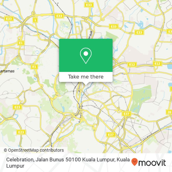 Celebration, Jalan Bunus 50100 Kuala Lumpur map