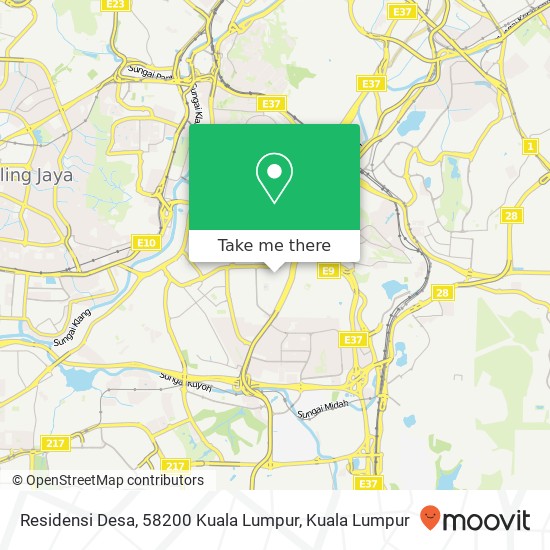 Peta Residensi Desa, 58200 Kuala Lumpur