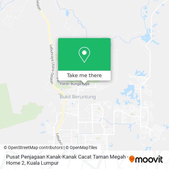 Peta Pusat Penjagaan Kanak-Kanak Cacat Taman Megah - Home 2