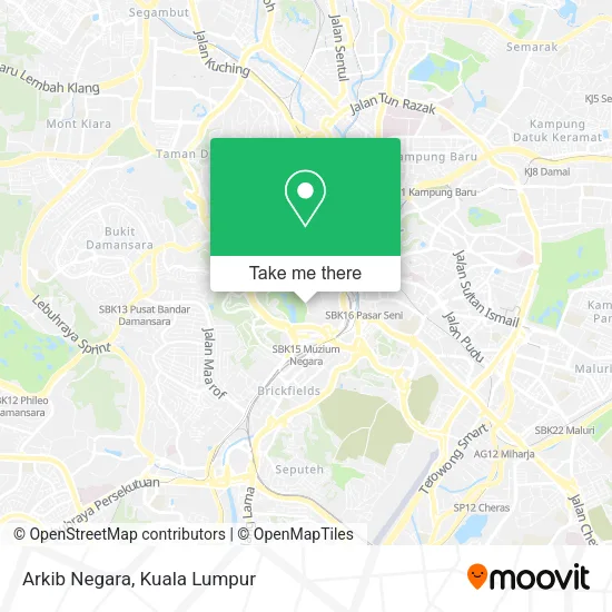 Arkib Negara map