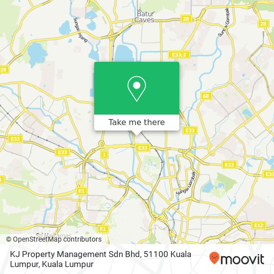 KJ Property Management Sdn Bhd, 51100 Kuala Lumpur map