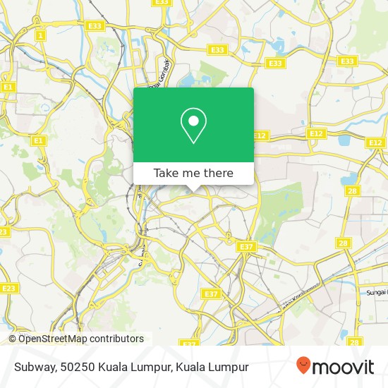 Subway, 50250 Kuala Lumpur map