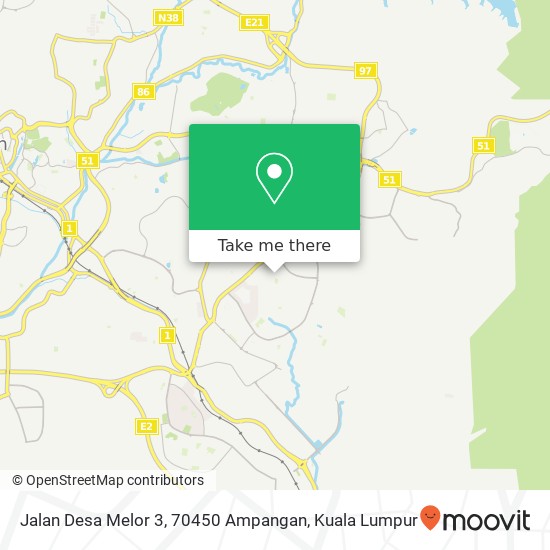 Jalan Desa Melor 3, 70450 Ampangan map