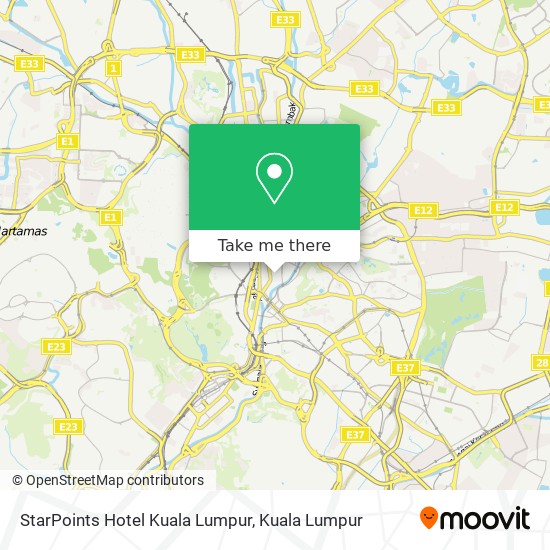 Peta StarPoints Hotel Kuala Lumpur