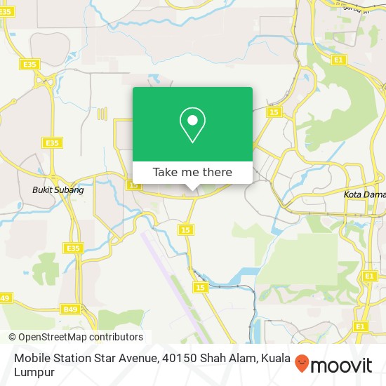 Peta Mobile Station Star Avenue, 40150 Shah Alam