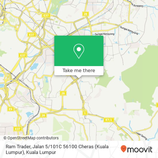 Ram Trader, Jalan 5 / 101C 56100 Cheras (Kuala Lumpur) map