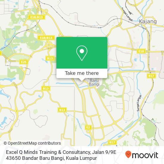 Excel Q Minds Training & Consultancy, Jalan 9 / 9E 43650 Bandar Baru Bangi map