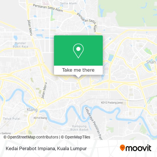 Kedai Perabot Impiana map